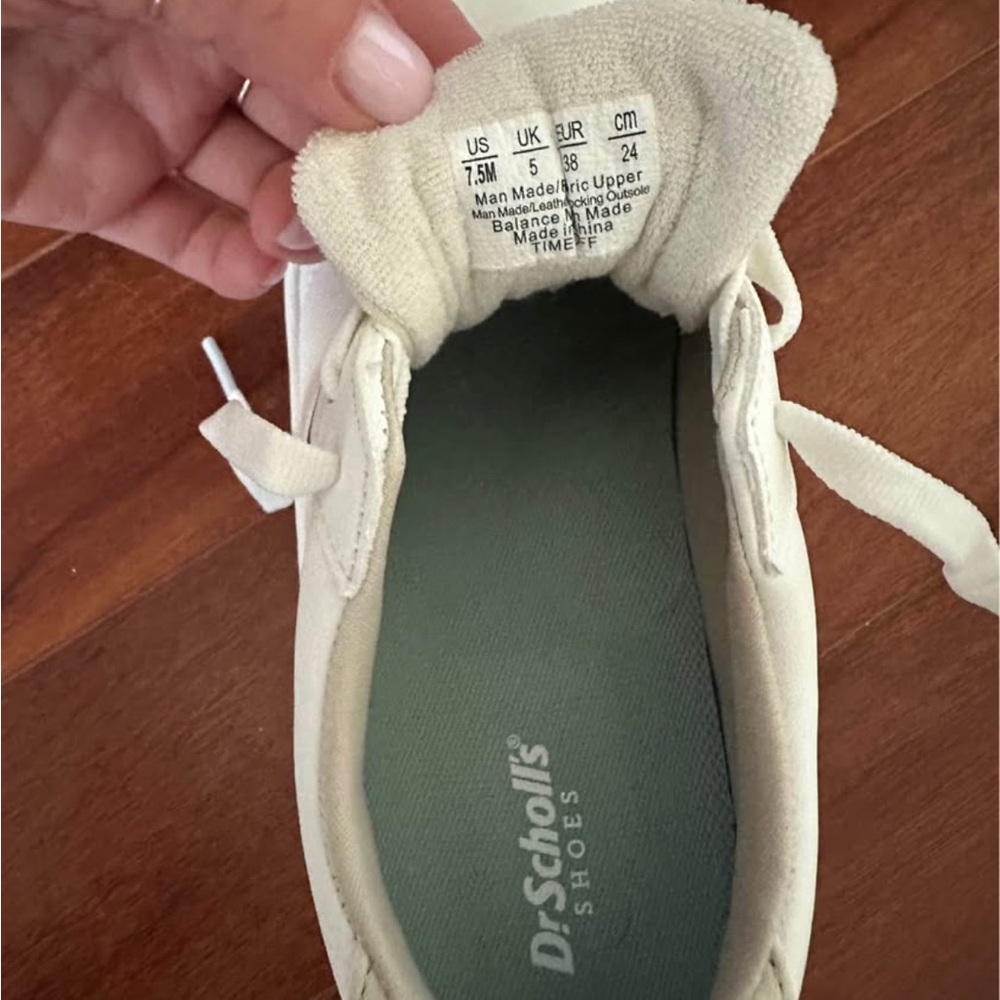Dr. Scholl's Cream and White Sneakers - Picture 7 of 7